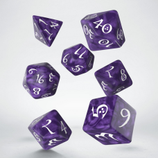 Q-Workshop Classic RPG Lavender & white Dice Set