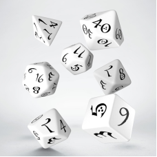 Q-Workshop Classic RPG White and black Dice Set