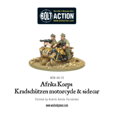 Afrika Korps Kradschutzen motorcycle and sidecar