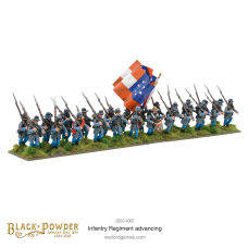 American Civil War Infantry Regiment Advancing