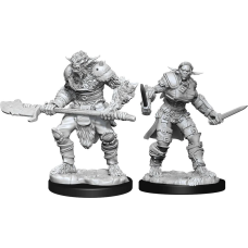 Bugbear Barbarian Male & Bugbear Rogue Female